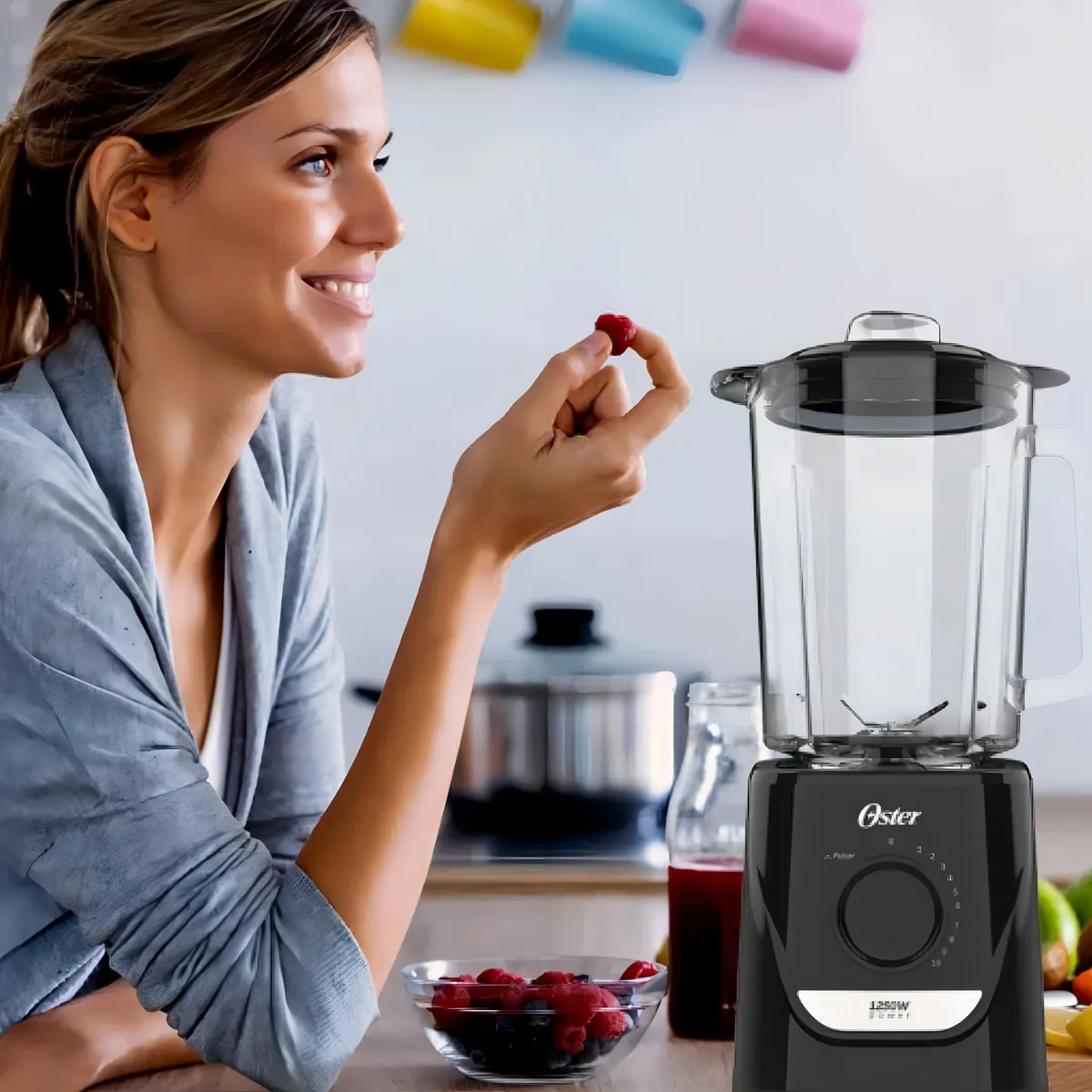 Liquidificador Jarra 1,8 Litros 6 Laminas Inox 1250w - Bivolt 110V/220V