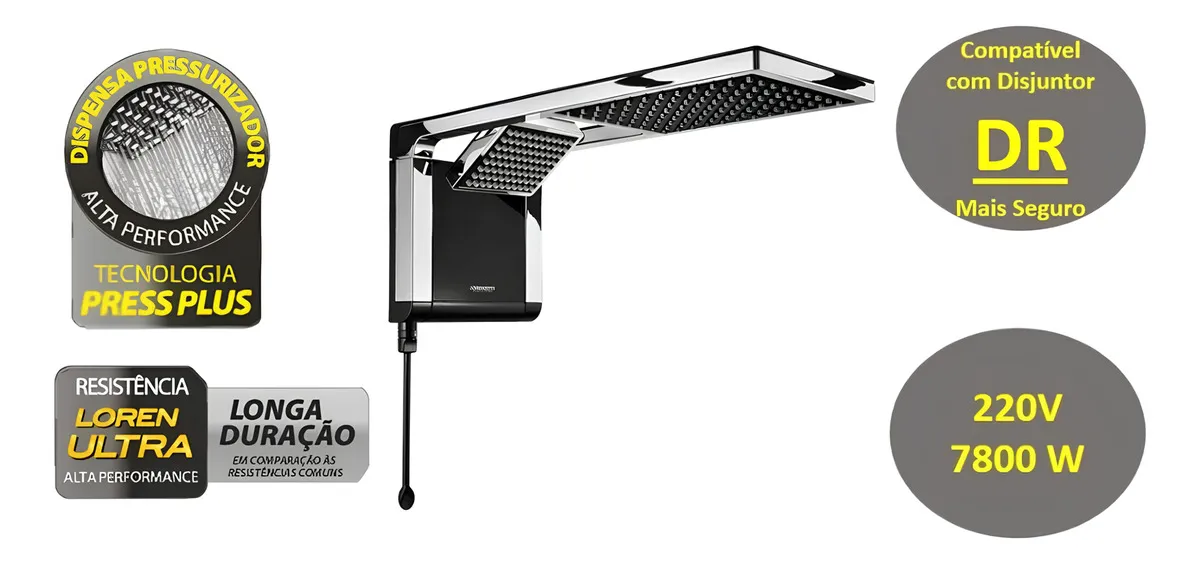 Chuveiro Lorenzetti Acqua Ultra Duo Elétrico 127/220V