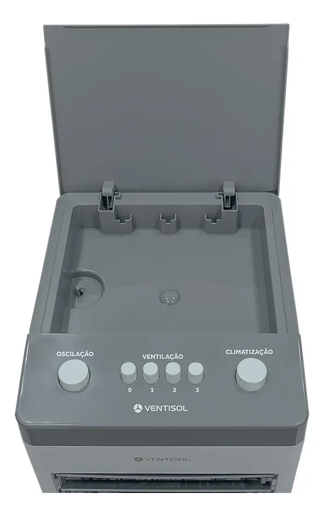 Climatizador Ventisol Cli0601 6 Litros Branco Cinza 60w Branco